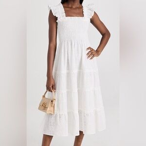 Hill House The Ellie Nap Dress in White Eyelet